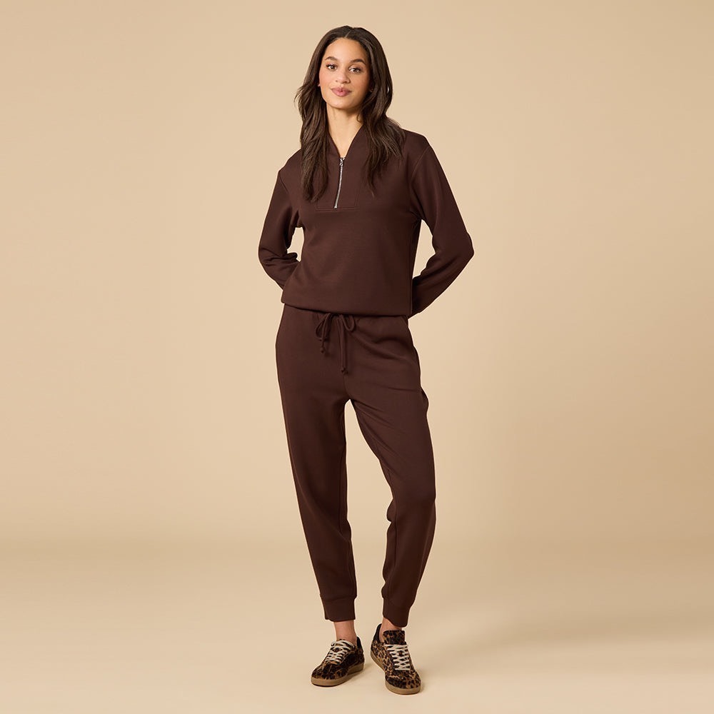 Softies Athleisure Dreamtech 1/4 Zip Jogger Set / Size Large / NWT/Still in Bag!